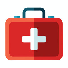 Obraz premium First Aid Kit on White Background