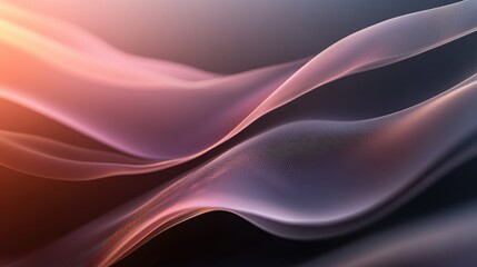 Abstract Flowing Forms in Vibrant Hues: A captivating display of abstract art, showcasing soft, flowing forms in a palette of vibrant and warm hues, reminiscent of smoke or liquid.