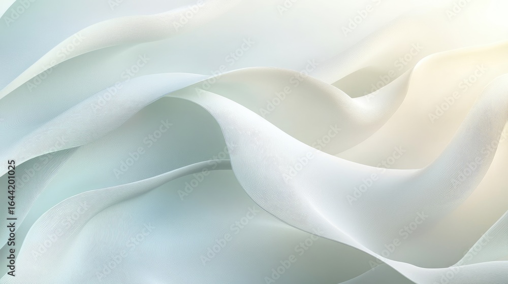 Aufkleber abstract fluid motion: a captivating display of abstract fluid forms, rendered in soft, flowing line