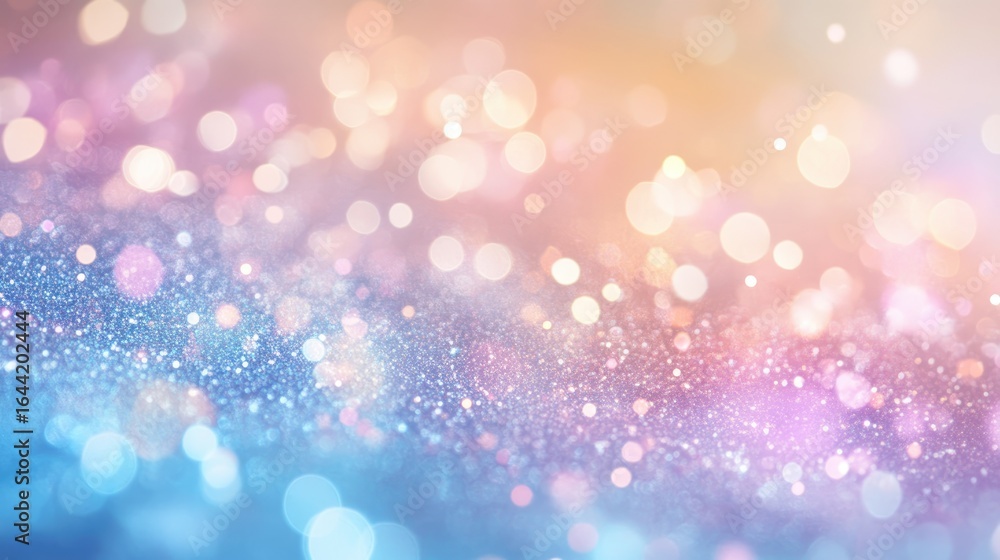 Poster glittering abundance: a mesmerizing display of sparkling bokeh lights, creating an ethereal and drea