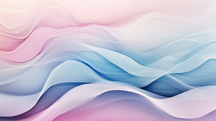 Fototapeta premium Serene Abstract Flow: A captivating abstract design of graceful, flowing lines in soft pastel hues, creating a sense of movement and tranquility. 