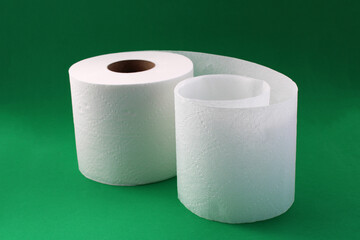 Toilet paper roll, meters of rolled paper