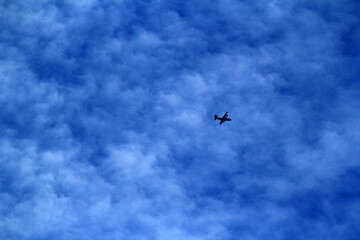 Light Airplane flying in the sky
