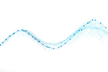 Straight blue graph line on a white background