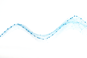 Straight blue graph line on a white background