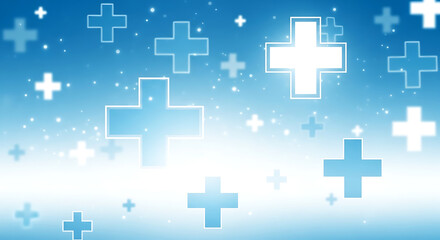 Fototapeta premium Medical Cross Light Glow Illustration