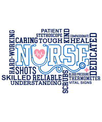 Nurse Subway Art SVG, Nurse Words SVG Design, Nurse SVG
