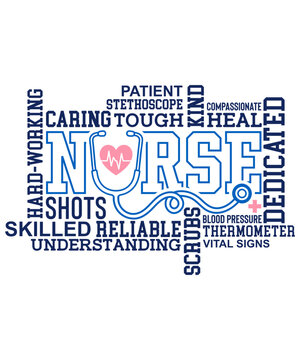 Nurse Subway Art SVG, Nurse Words SVG Design, Nurse SVG
