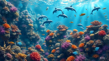 Fototapeta premium Fresh Tropical Fruit Arrangement