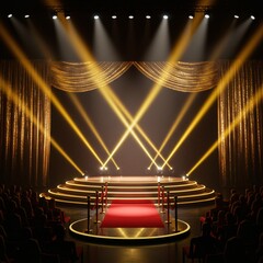 stage with spotlight