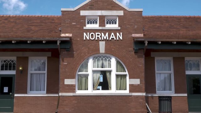 Norman Depot train station in Norman, Oklahoma, USA.