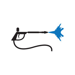 Pressure washing gun icon