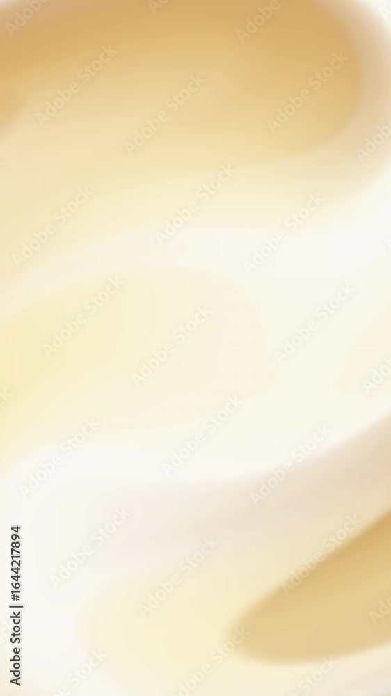 Poster futuristic vector illustration with a smooth gradient of orange and yellow lines, creating a soft, c
