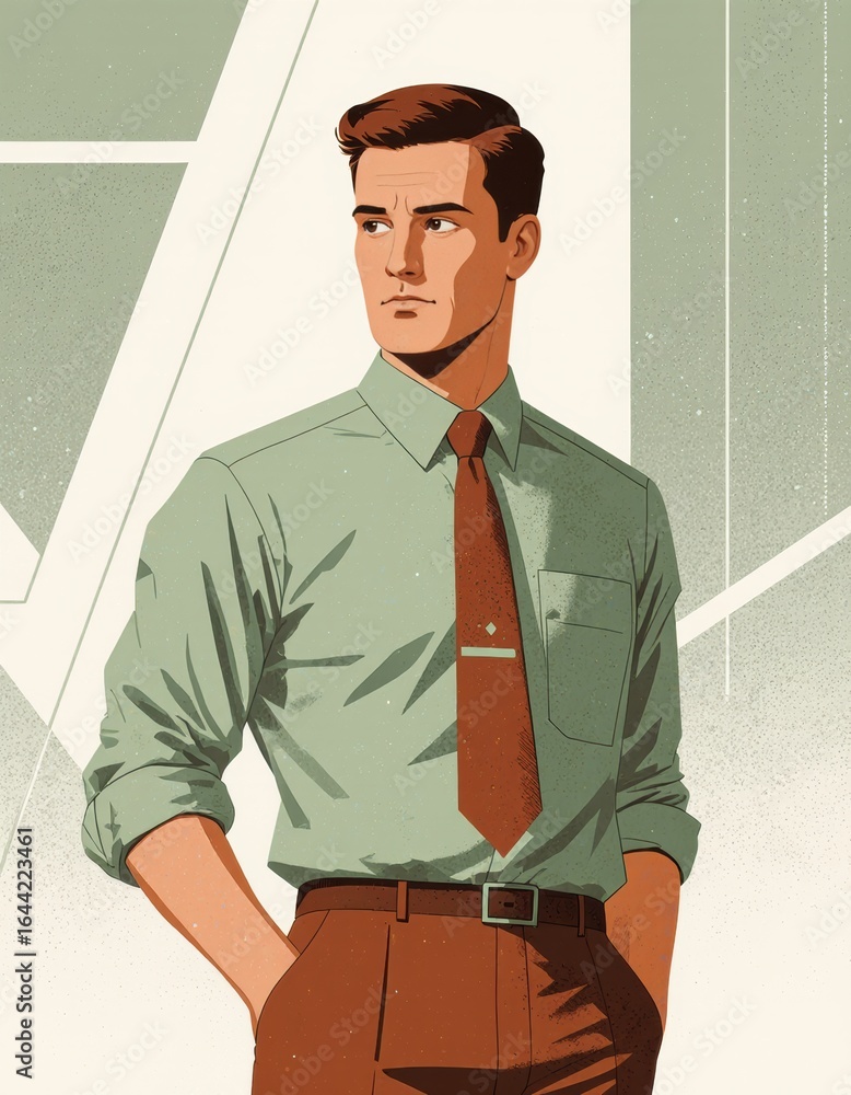 Poster regional bank supervisor coordinating branch operations in a professional setting