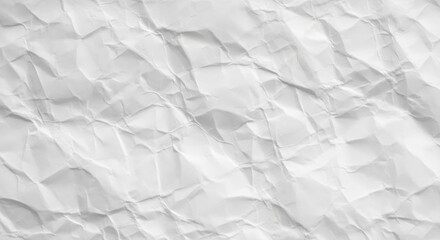 Obraz premium Abstract White Crumpled Paper Texture with Subtle Shadows and Creases