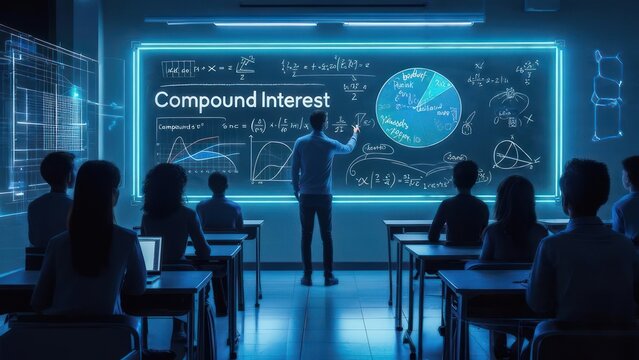 Classroom presentation on compound interest