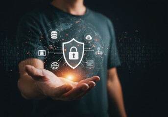 Digital security shield protecting data and information