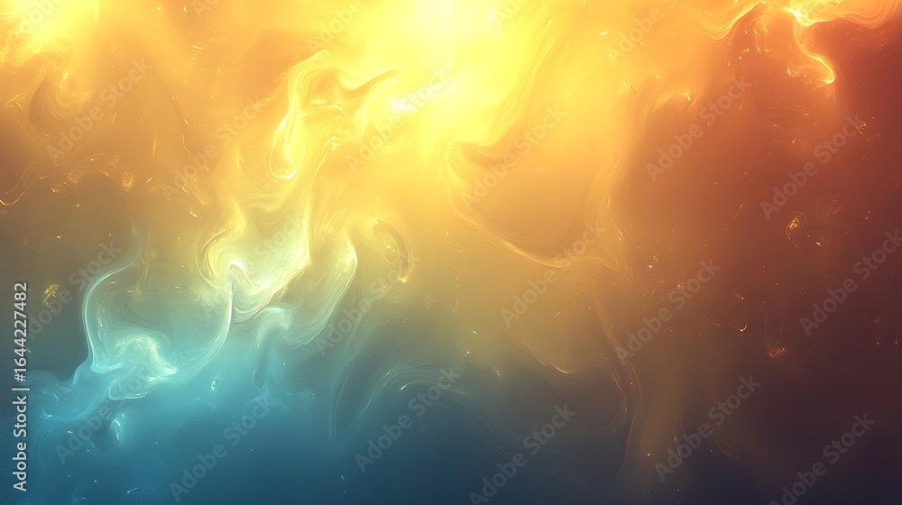 Poster abstract swirls of color background with flowing motion and dynamic texture graphic design