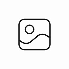 picture with sun icon sign vector