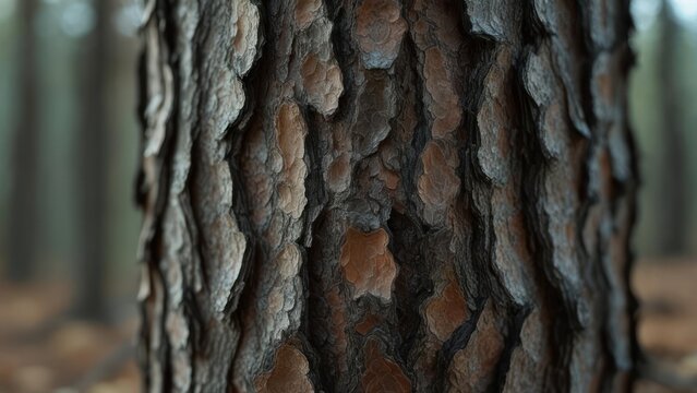 Close-up pine bark texture