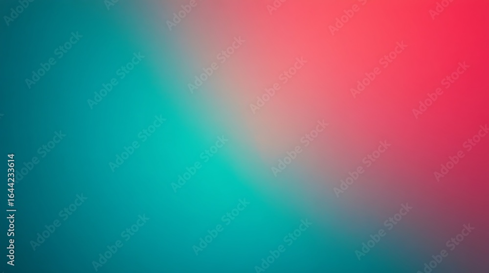 Poster abstract gradient background with teal and red color blend for modern designs