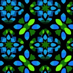 Seamless Contemporary African Ankara Pattern Print (tileable) - Image 4 of 8 - 8192 x 8192 67MP - Created with AI