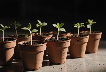 Native plant nursery supporting habitat restoration with young seedlings