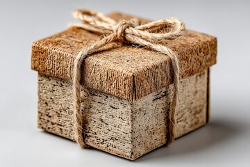 Sustainable rustic present packaging high resolution photo