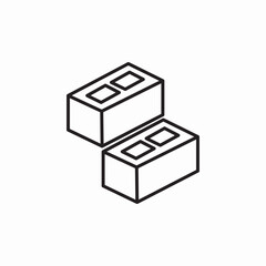 icon vector constrcutio bricks