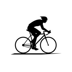Obraz premium Bicycle rider cyclist silhouette vector icon