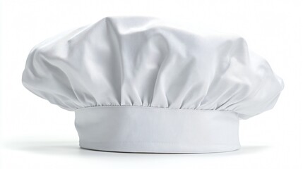 Professional Chef's Hat Isolated on Clean White Background for Culinary Designs
