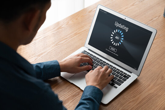 Software update on computer for modish version of device software upgrade