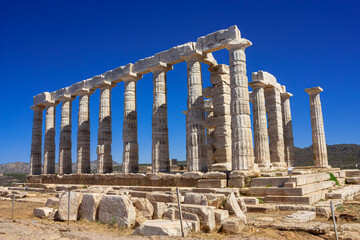 Poseidon temple at Sounio cape 