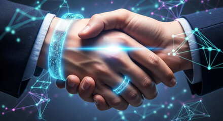 hand holding digital tablet with social network