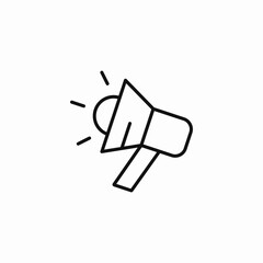 megaphone loudspeaker announcement icon sign vector