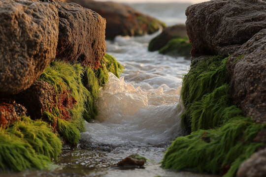 Tidal Currents Merging in a Narrow Channel