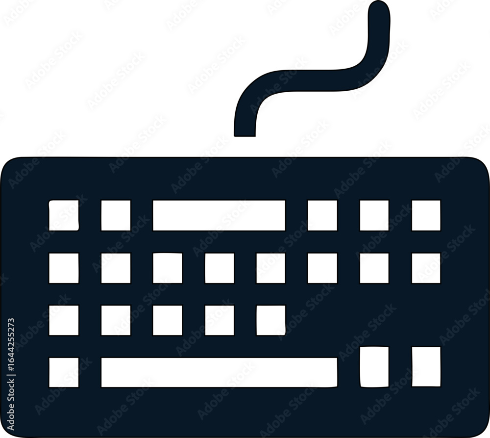 Poster keyboard vector. icon design for digital tech graphics.