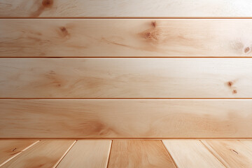 Fototapeta premium Semi-Gloss Birch Wood Paneling