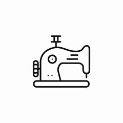 sewing machine tool icon sign vector