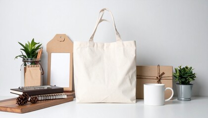 Various stylish paper bag and tote bag mockups.