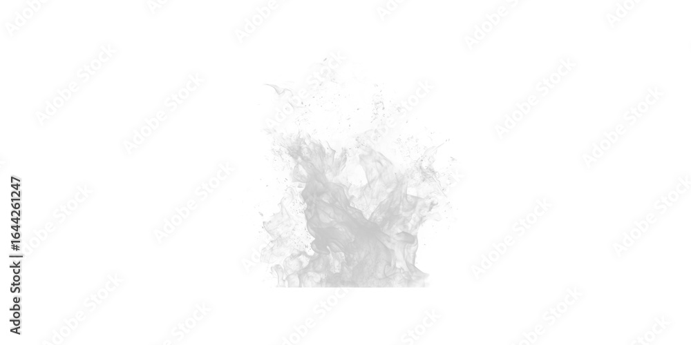 Poster a gray cloud like shape with pixelated edges on a black background in a digital art style image