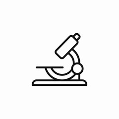 laboratory microscope instrument icon sign vector