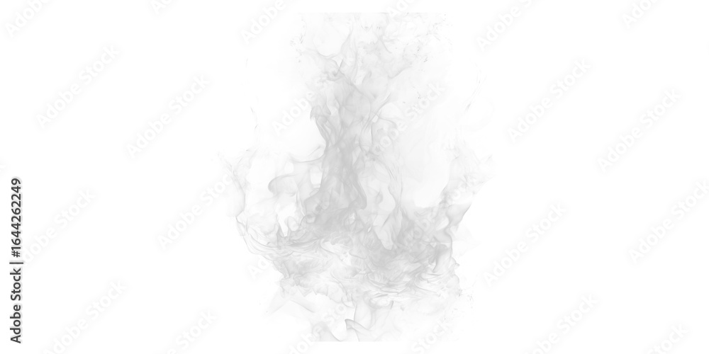 Poster abstract gray cloud shape with pixelated edges on a solid black background creating a simple design