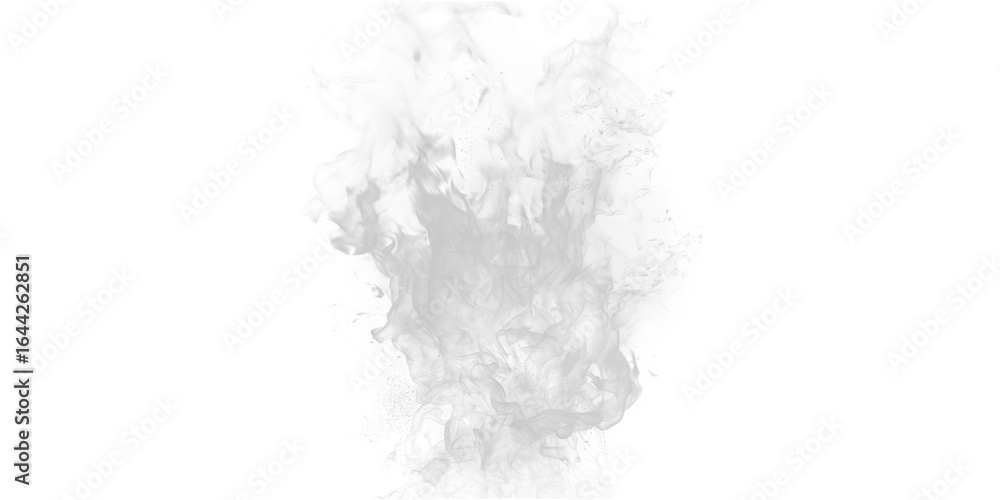 Poster a grey cloud like shape with a blurred edge on a black background in a simple abstract design style