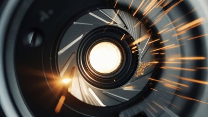 Futuristic, intricate machine component