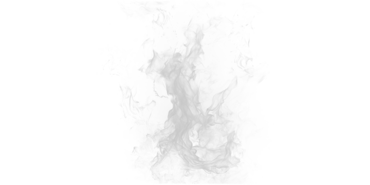 A grayscale abstract cloud like shape in the center of a black background with pixelated edges