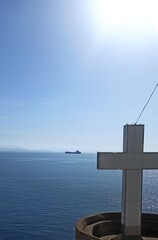 cross on the beach