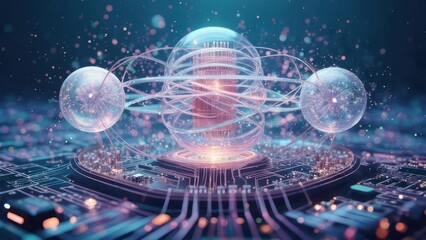 Futuristic technology sphere