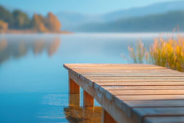 Serenity on the Wooden Dock
