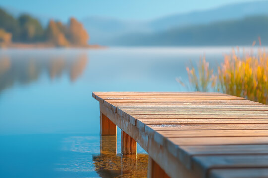 Serenity on the Wooden Dock